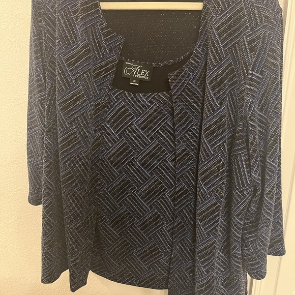 Alex Evenings 2-Piece Sparkle Twinset Jacket & Tank Top | Plus Size 3X - Picture 4 of 15